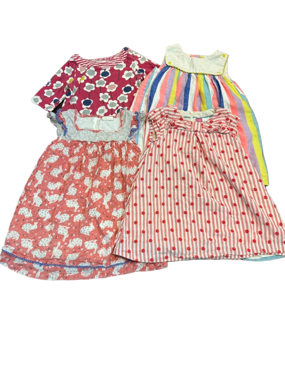 **Bundle of 4** Mini Boden Pink & Multicolor Girls' Dress Size 3Y